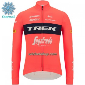 Wielershirt 2023 Trek-Segafredo Winter Thermal Fleece - Roze